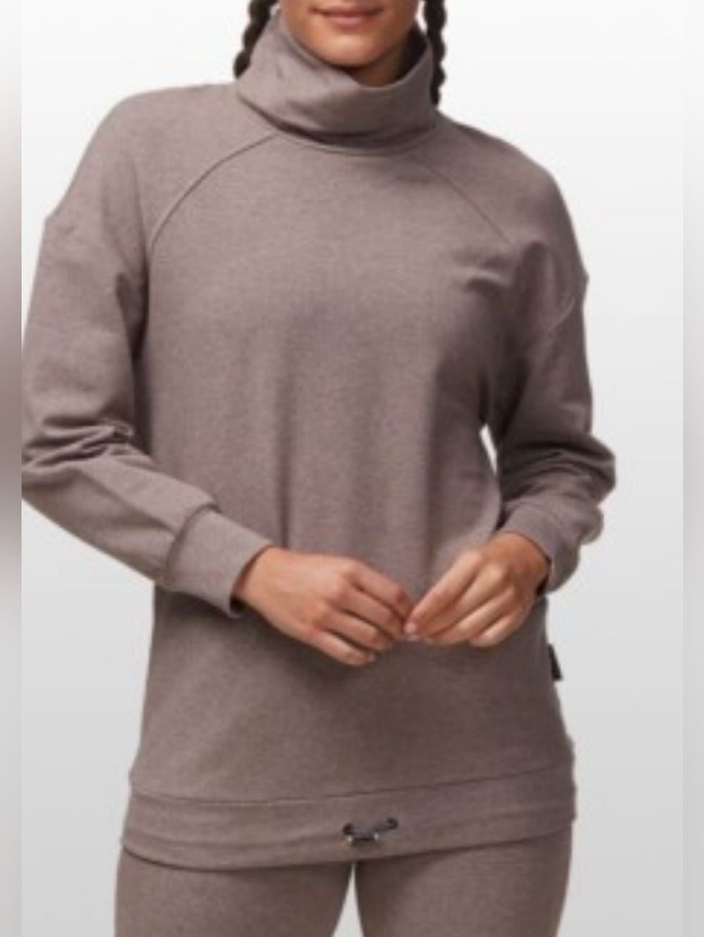 VARLEY Morrison Sweat Womens Sz XS Tan Brown  Pullover Long Sleeve Gym Top